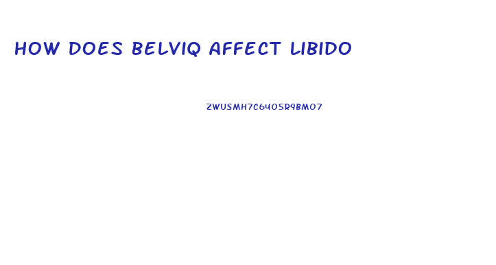 How Does Belviq Affect Libido