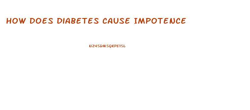 How Does Diabetes Cause Impotence