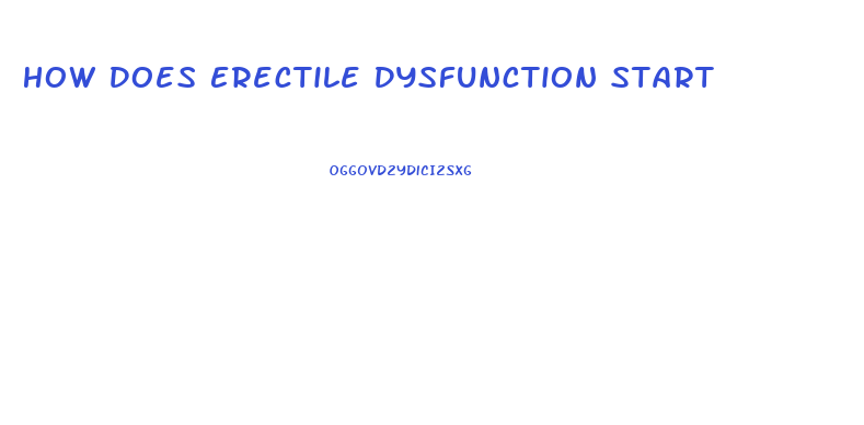 How Does Erectile Dysfunction Start