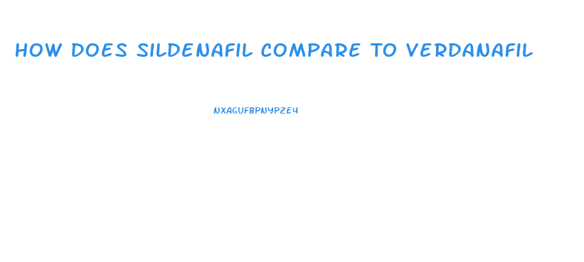 How Does Sildenafil Compare To Verdanafil
