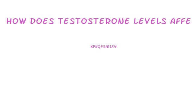 How Does Testosterone Levels Affect Impotence