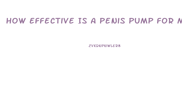 How Effective Is A Penis Pump For Male Impotence