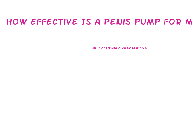 How Effective Is A Penis Pump For Male Impotence