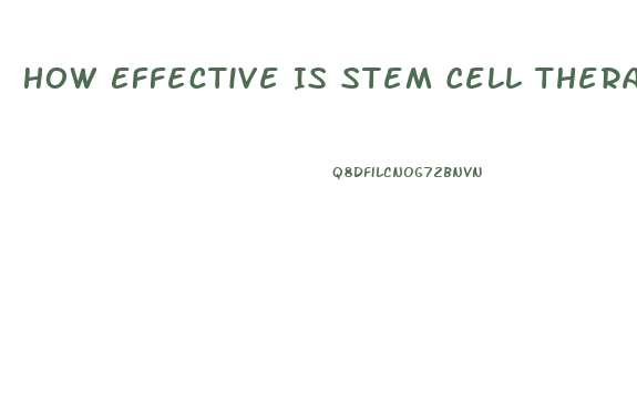 How Effective Is Stem Cell Therapy For Erectile Dysfunction
