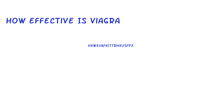 How Effective Is Viagra