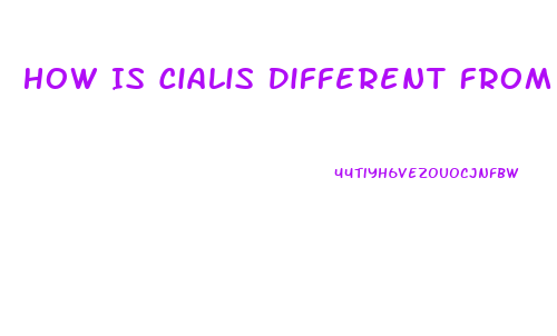 How Is Cialis Different From Viagra