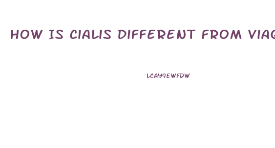 How Is Cialis Different From Viagra