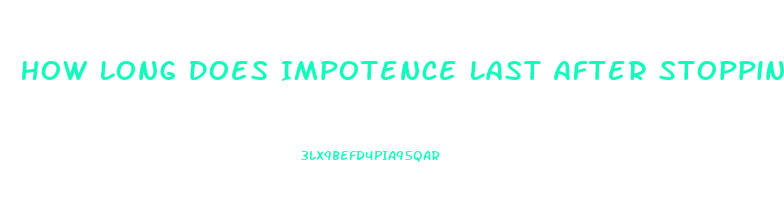 How Long Does Impotence Last After Stopping Methadone