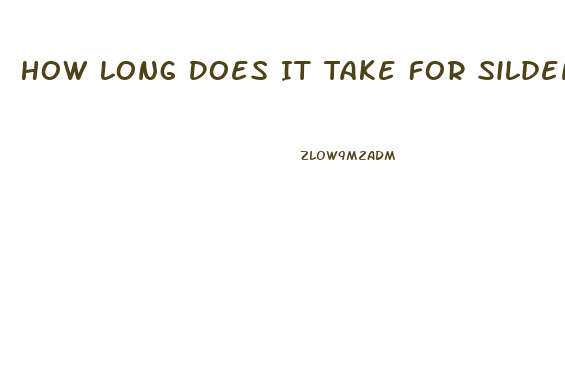 How Long Does It Take For Sildenafil To Work