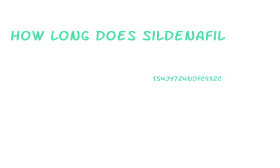 How Long Does Sildenafil