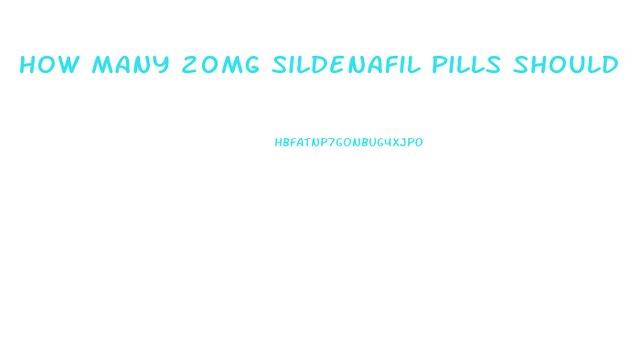 How Many 20mg Sildenafil Pills Should I Take