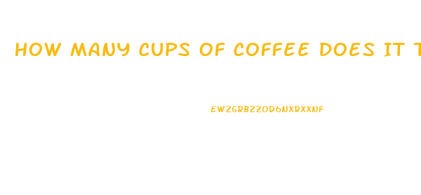 How Many Cups Of Coffee Does It Take To Have An Effect On Erectile Dysfunction