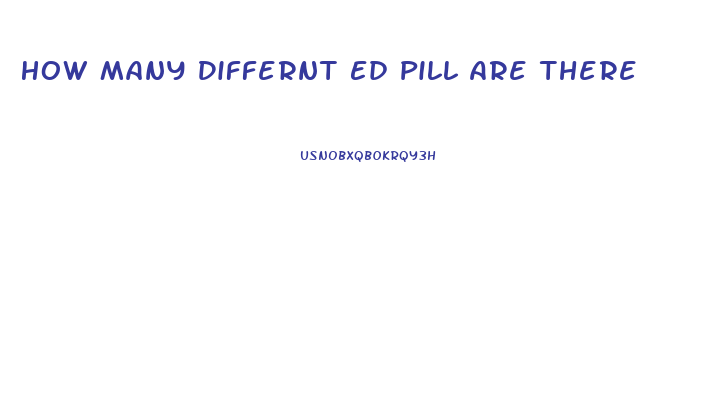 How Many Differnt Ed Pill Are There