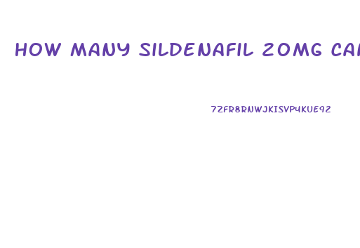 How Many Sildenafil 20mg Can I Take