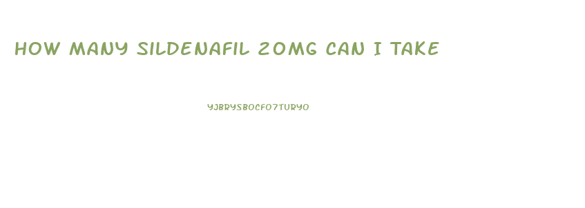 How Many Sildenafil 20mg Can I Take