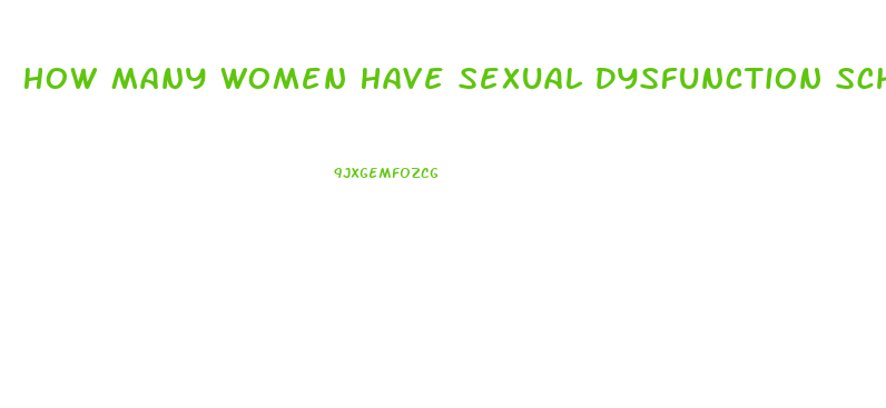 How Many Women Have Sexual Dysfunction Scholar