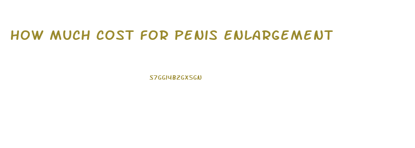 How Much Cost For Penis Enlargement