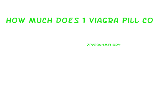 How Much Does 1 Viagra Pill Cost