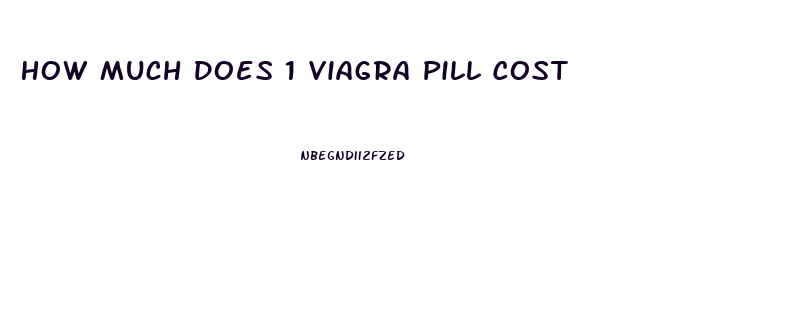 How Much Does 1 Viagra Pill Cost