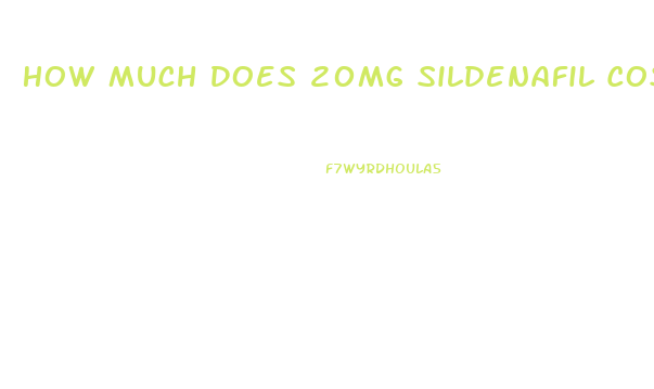 How Much Does 20mg Sildenafil Cost