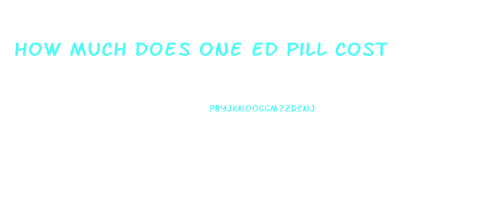 How Much Does One Ed Pill Cost