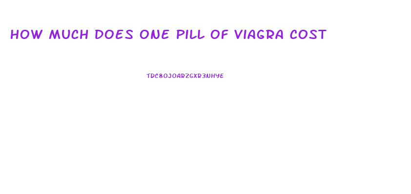 How Much Does One Pill Of Viagra Cost