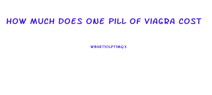 How Much Does One Pill Of Viagra Cost