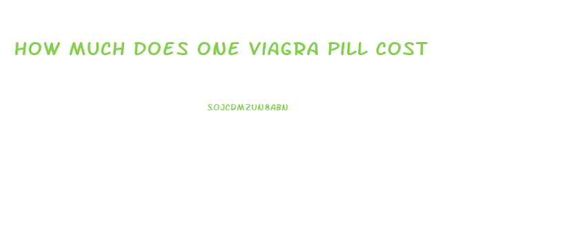 How Much Does One Viagra Pill Cost