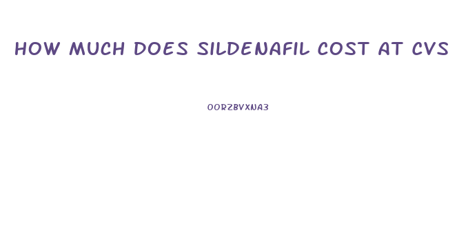 How Much Does Sildenafil Cost At Cvs