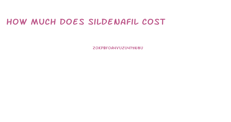How Much Does Sildenafil Cost