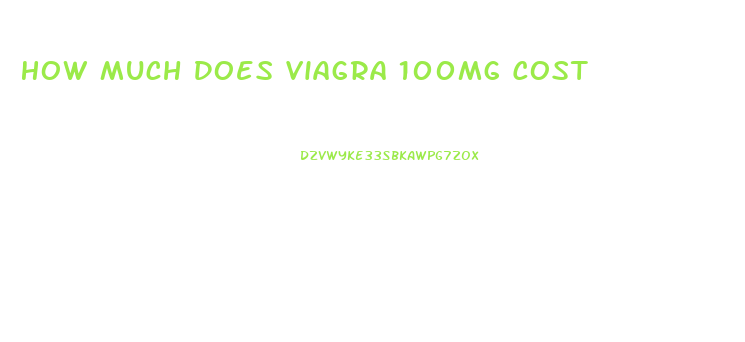 How Much Does Viagra 100mg Cost