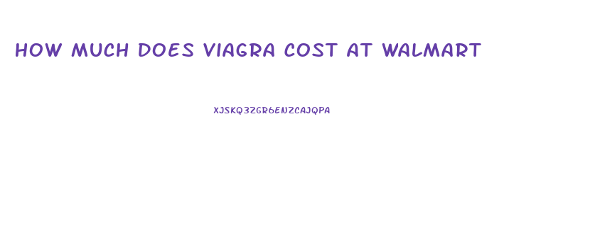 How Much Does Viagra Cost At Walmart