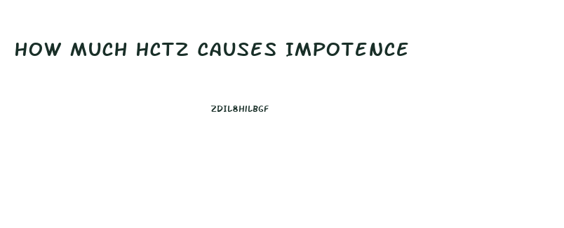 How Much Hctz Causes Impotence