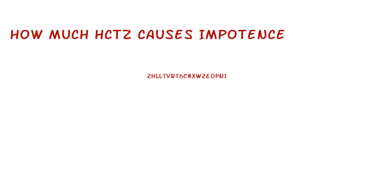 How Much Hctz Causes Impotence