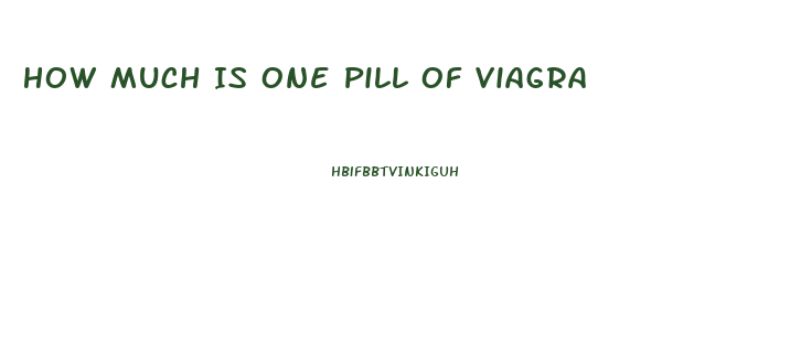 How Much Is One Pill Of Viagra