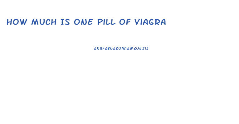 How Much Is One Pill Of Viagra