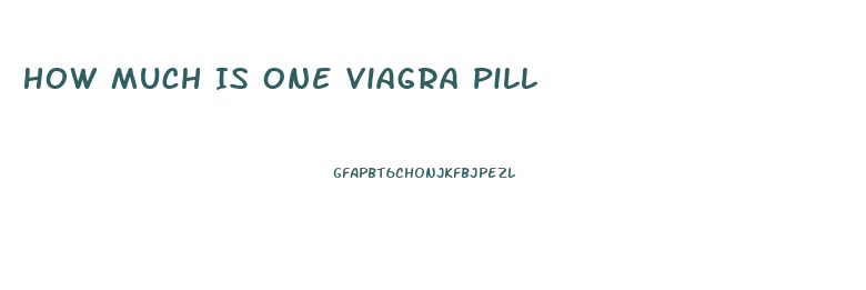 How Much Is One Viagra Pill