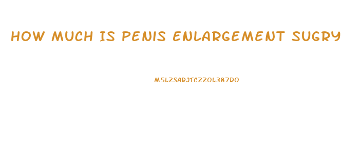 How Much Is Penis Enlargement Sugry