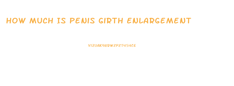 How Much Is Penis Girth Enlargement