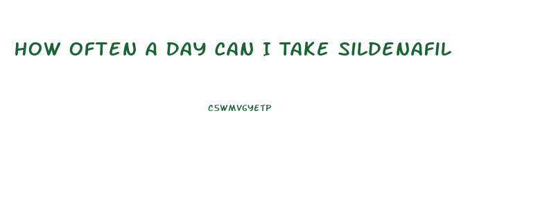 How Often A Day Can I Take Sildenafil