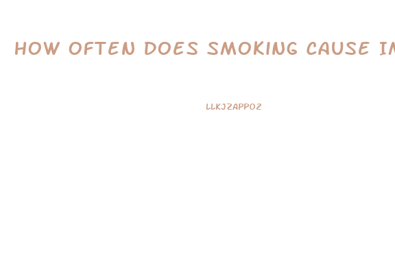 How Often Does Smoking Cause Impotence