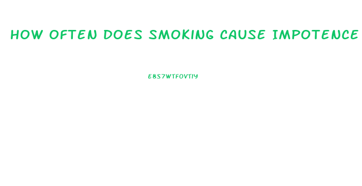 How Often Does Smoking Cause Impotence