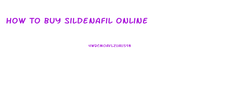 How To Buy Sildenafil Online