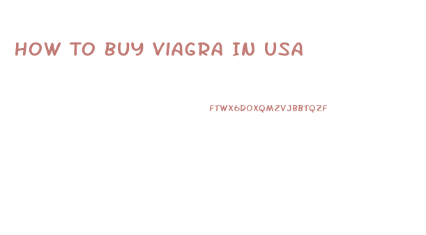 How To Buy Viagra In Usa