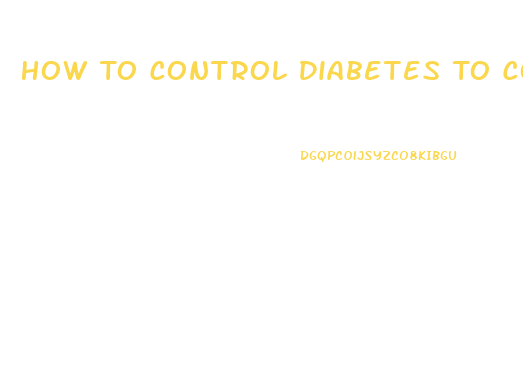 How To Control Diabetes To Control Impotence