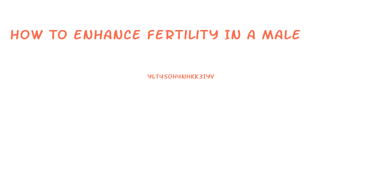 How To Enhance Fertility In A Male