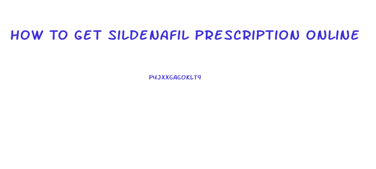 How To Get Sildenafil Prescription Online