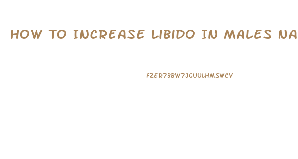 How To Increase Libido In Males Naturally