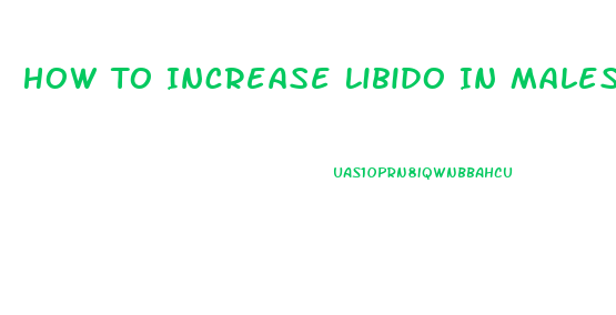 How To Increase Libido In Males Naturally