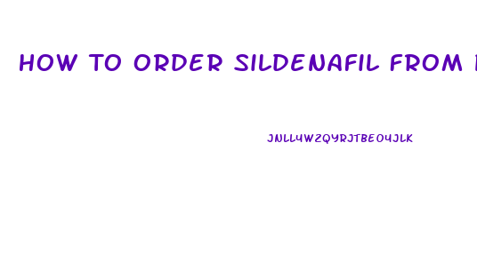 How To Order Sildenafil From Pfizer